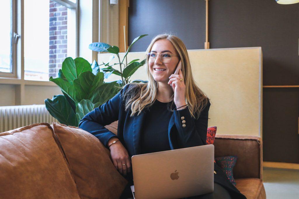 The Power of Absent Communication: Tips for Professional Voicemail Messages 1 Woman on cell phone: professional voicemail messages