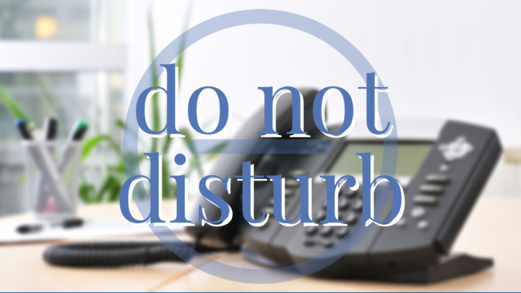How to set do not disturb on an nec phone