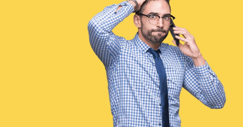 Silent Killer of New England Small Businesses: Missed Business Calls 2 man frustrated by missed business calls.